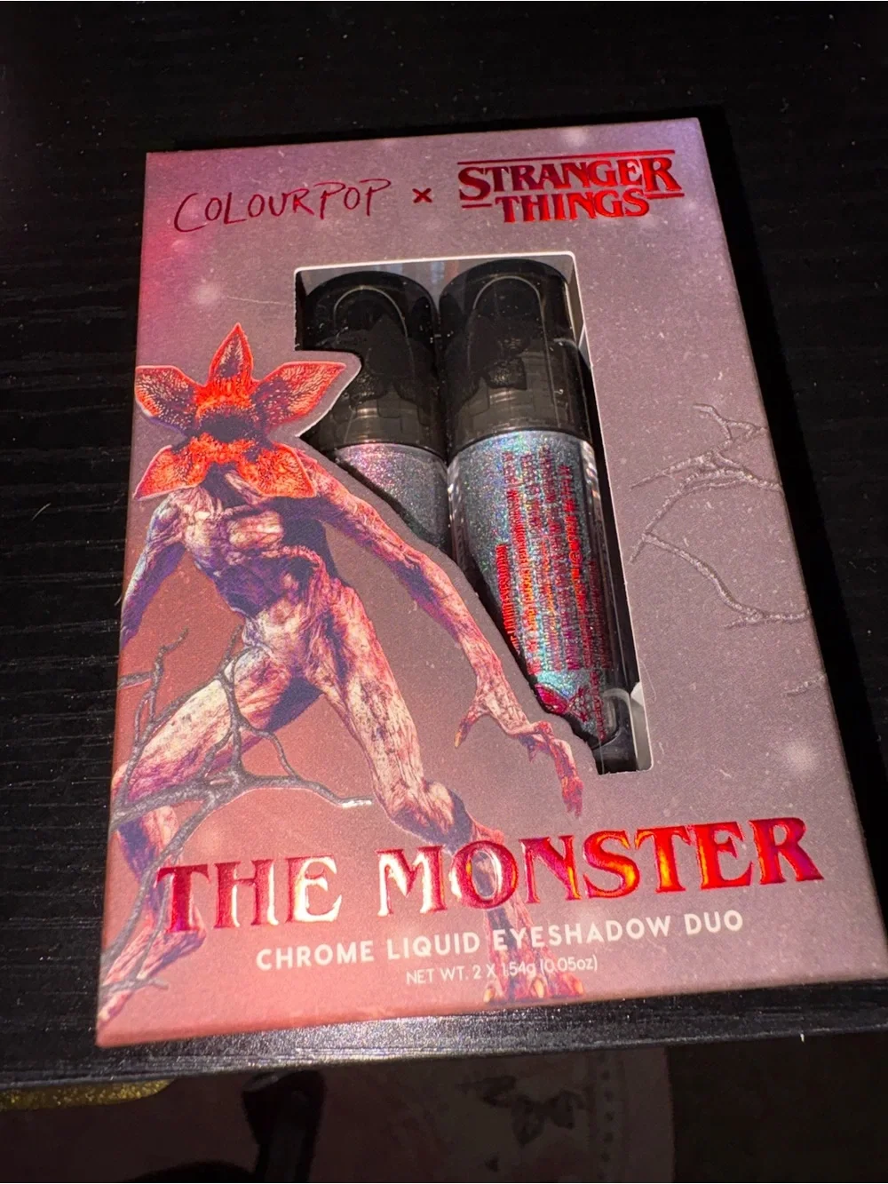 ColourpopxStrangerThings chrome liquid eyeshadow duo